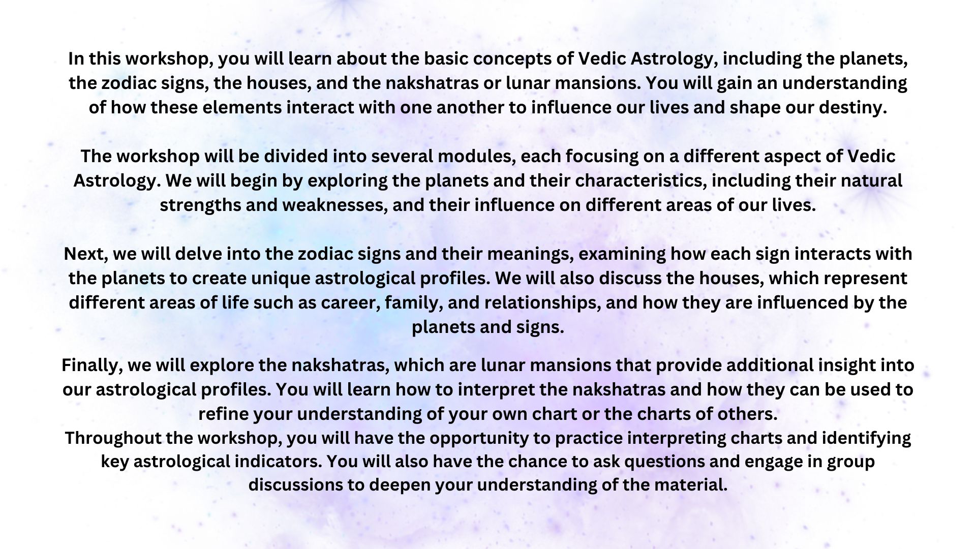 Vedic Astrology info 1
