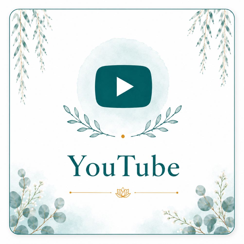 Twillow Lifestyle Community YouTube icon image with soft teal botanical accents and peaceful social media design