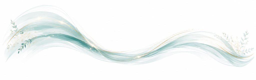 Website Design Element - Teal Watercolour Swoop